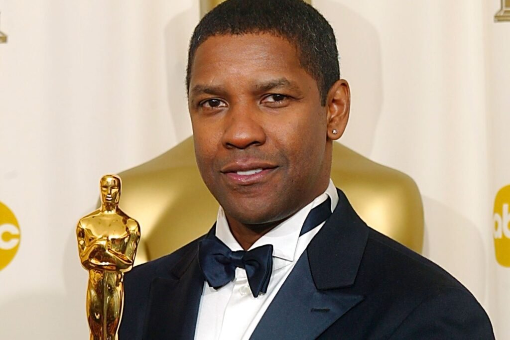Denzel Washington representing sophisticated masculine Hollywood style