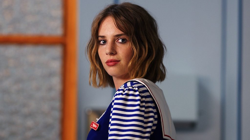 Maya Hawke portrait representing the Stranger Things actress and daughter of Ethan Hawke and Uma Thurman