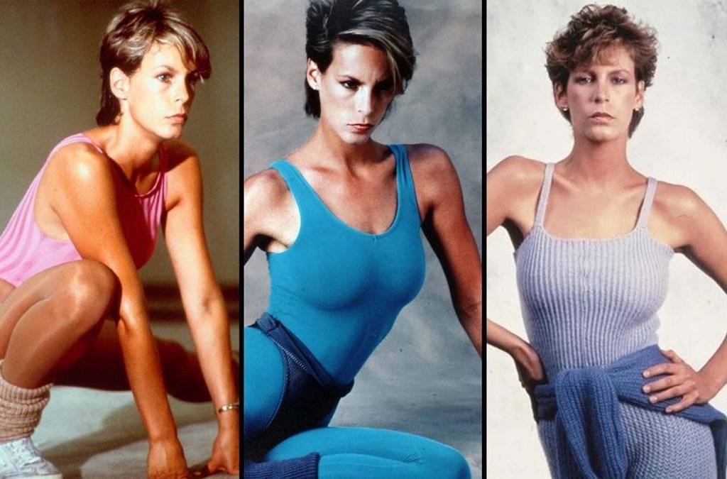 amie Lee Curtis in an elegant Hollywood portrait celebrating her iconic acting career.