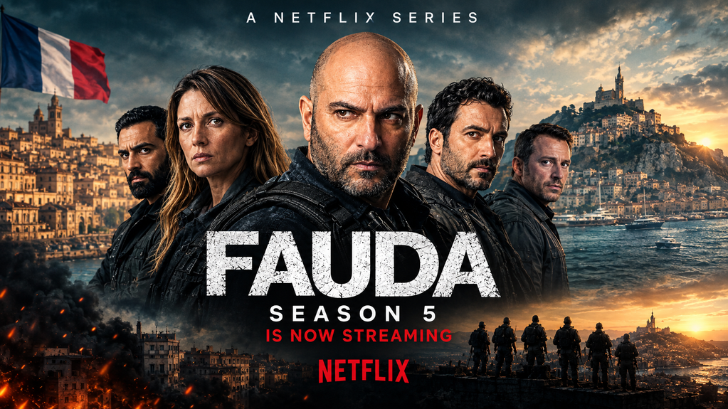 Poster of Fauda season 5 showing prominent characters