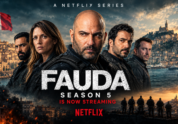 Poster of Fauda season 5 showing prominent characters