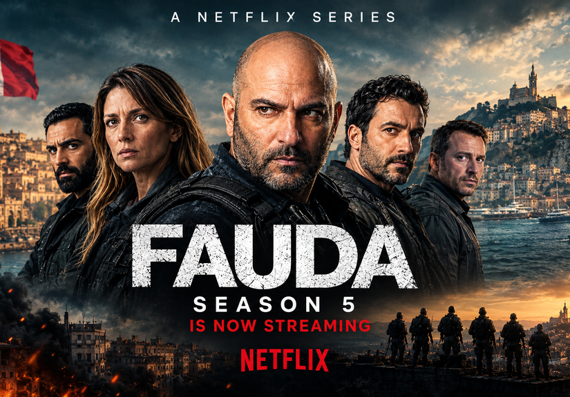 Poster of Fauda season 5 showing prominent characters