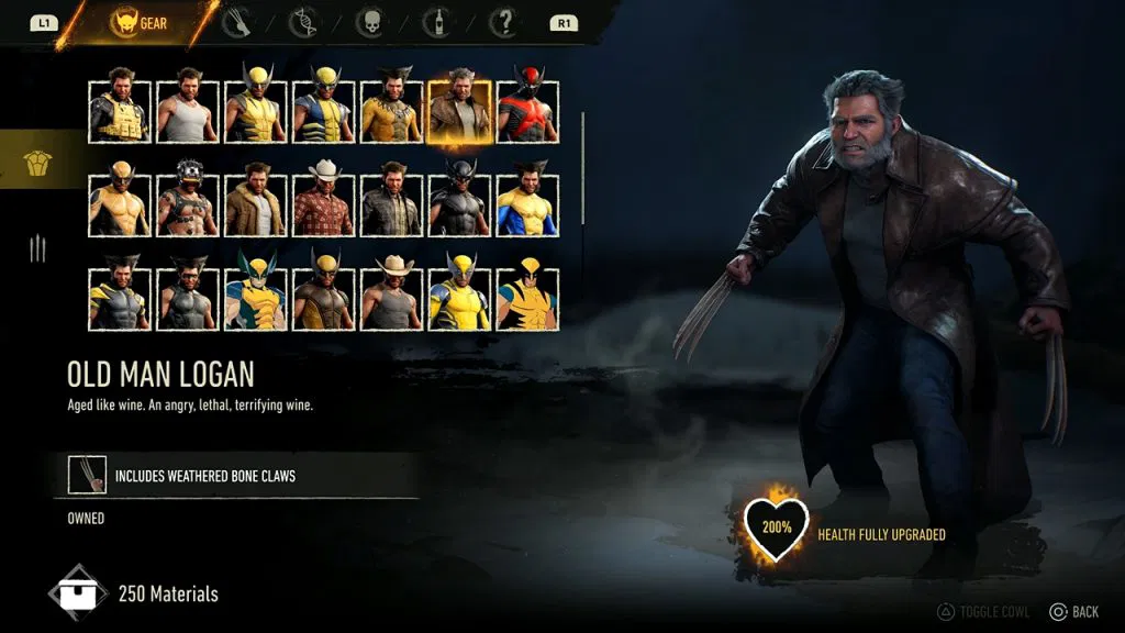 Old Man Logan Suit
