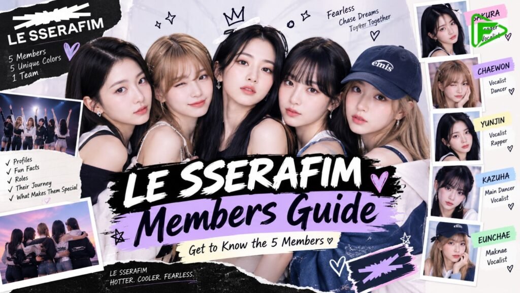 LE SSERAFIM Members Guide: Names, Ages, Roles and Group Profile
